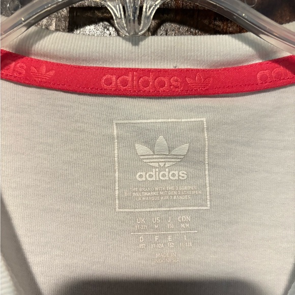 Adidas Pink and White Short Sleeve Tee - Picture 4 of 4